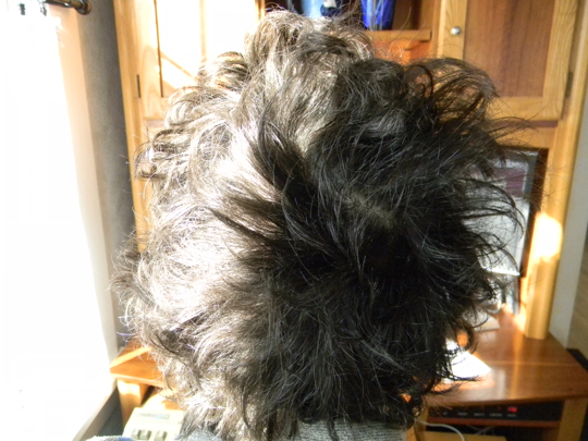 This is all hair. It has used up his head as growing fuel.